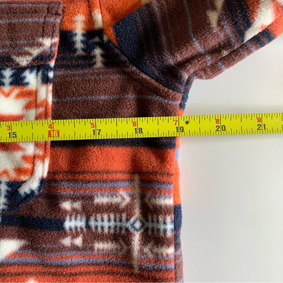 Mens Fleece Button Up Sz Small Southwestern Aztec Cowboy Rodeo Country Southern - Picture 12 of 14